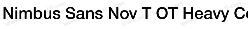 Nimbus Sans Nov T OT Heavy Con Regu字体转换